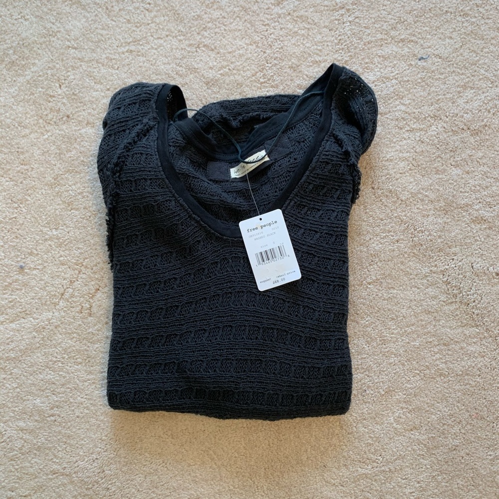 Free People Sweater (BLACK) - Picture 2 of 4